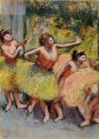 Degas, Edgar - Dancers in Green and Yellow